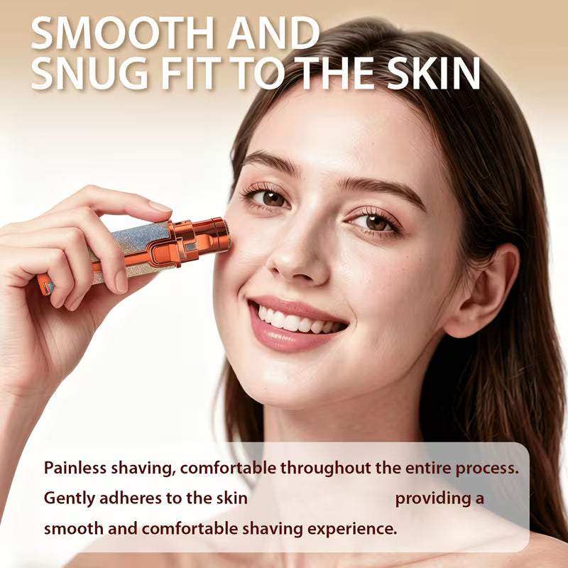 2-in-1 Eyebrow Trimmer & Facial Hair Remover – Precision Beauty Grooming Device for Women