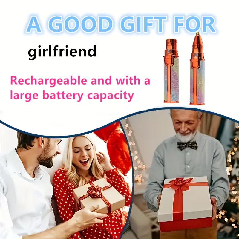 2-in-1 Eyebrow Trimmer & Facial Hair Remover – Precision Beauty Grooming Device for Women